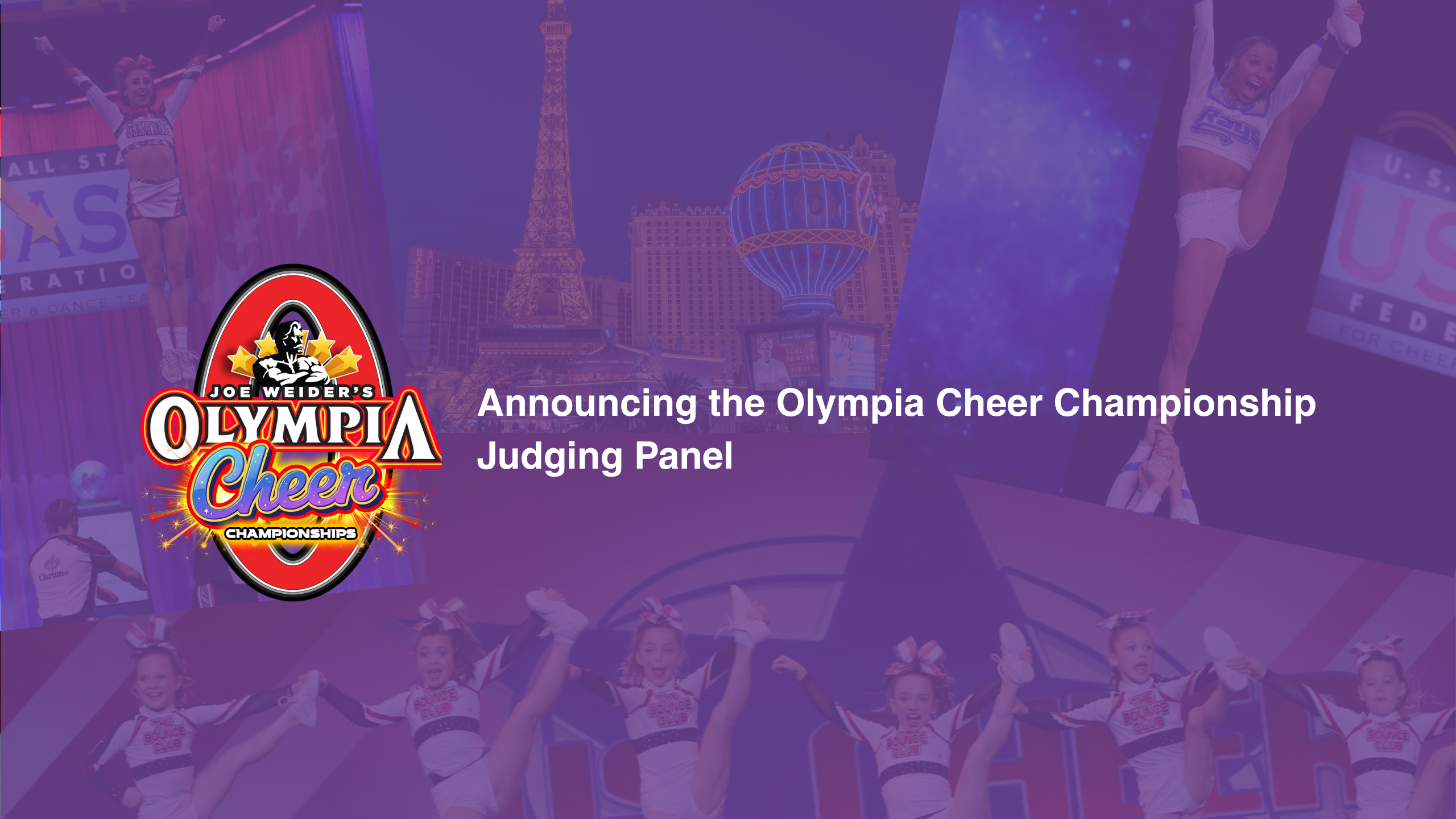 Olympia Cheer Championships Announces Judging Panel for Inaugural Las Vegas Event